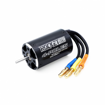 Rocket 2948 brushless rc boat motor 4POLE 3.175mm Black (5880 KV)