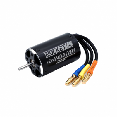 Rocket 2948 brushless rc boat motor 4POLE 3.175mm Black (6800 KV)