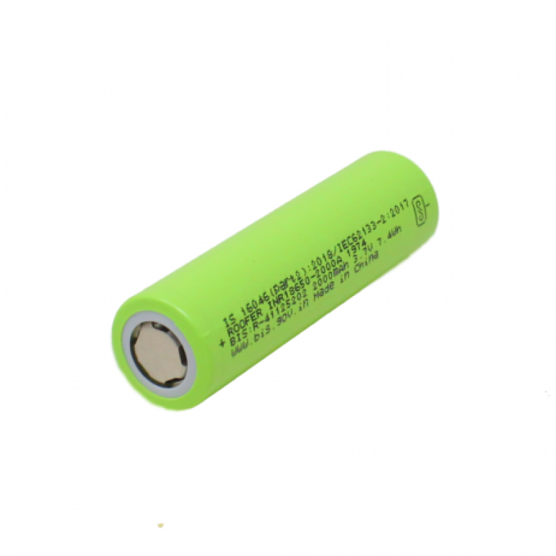Buy 3.7v 2000mah 18650 Li-Ion Battery Online in India