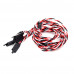 SafeConnect Twisted 15CM 22AWG Servo Lead Extension (Futaba) Cable with Self-locking Hook