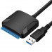 SATA3.0 to USB 3.0 Hard Disk Data Cable Supports 2.5/3.5 Inch 22 PIN SSD External Hard Drive - 45cm