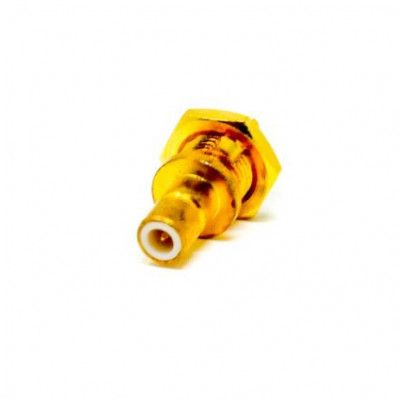 SMB 180 Degree Connector Female With Thread Solder Type for Cable