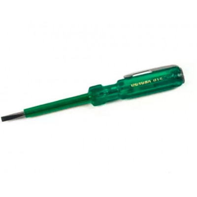 Taparia 814 Line Tester Green Handle Screw Driver with Neon Bulb - 125mm Length