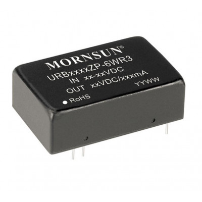 URB2405ZP-6WR3 Mornsun 24V to 5V DC-DC Converter 6W Power Supply Module - DIP Package