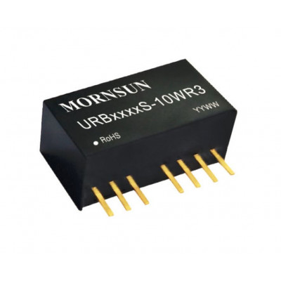 URB2415S-10WR3 Mornsun 24V to 15V DC-DC Converter 10W Power Supply Module - Compact SIP Package