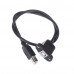 USB 2.0 Type B Male To Type B Female Printer Extension Cable With Panel Mount - 30cm