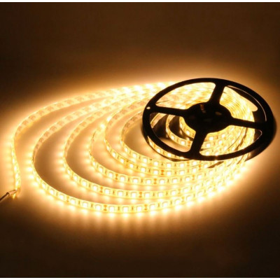 Waterproof IP-65 3528 Warm White SMD LED Strip - 5 Meter