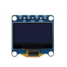 Waveshare 0.96inch OLED Display Module, 128x64 Resolution, SPI / I2C Communication version C (upper yellow & lower blue)