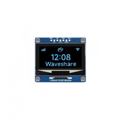 Waveshare 1.54inch OLED Display Module, 12864 Resolution, SPI / I2C Communication blue