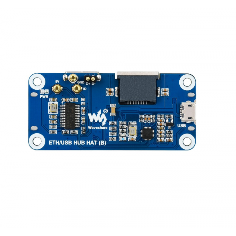 Waveshare Ethernet   Usb Hub Hat (b) For Raspberry Pi Series, 1x Rj45 