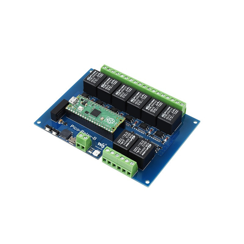 Waveshare Industrial 8-Channel Relay Module For Raspberry Pi Pico ...