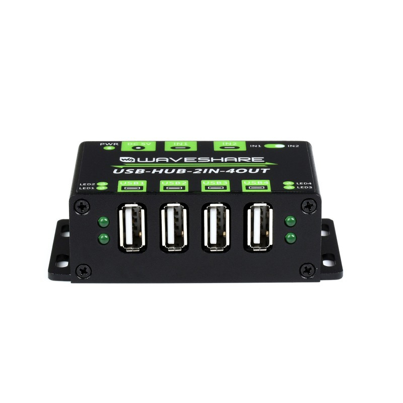 Waveshare Industrial Grade USB HUB, Extending 4x USB 2.0 Ports ...