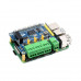 Waveshare Isolated RS485 CAN HAT (B) For Raspberry Pi, 2-Ch RS485 and 1-Ch CAN, Multi Protections