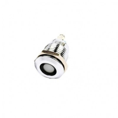 White 10-24V 16mm LED Metal Indicator Light