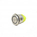 WHITE 16 mm 12V-24V LATCHING Metal Switch