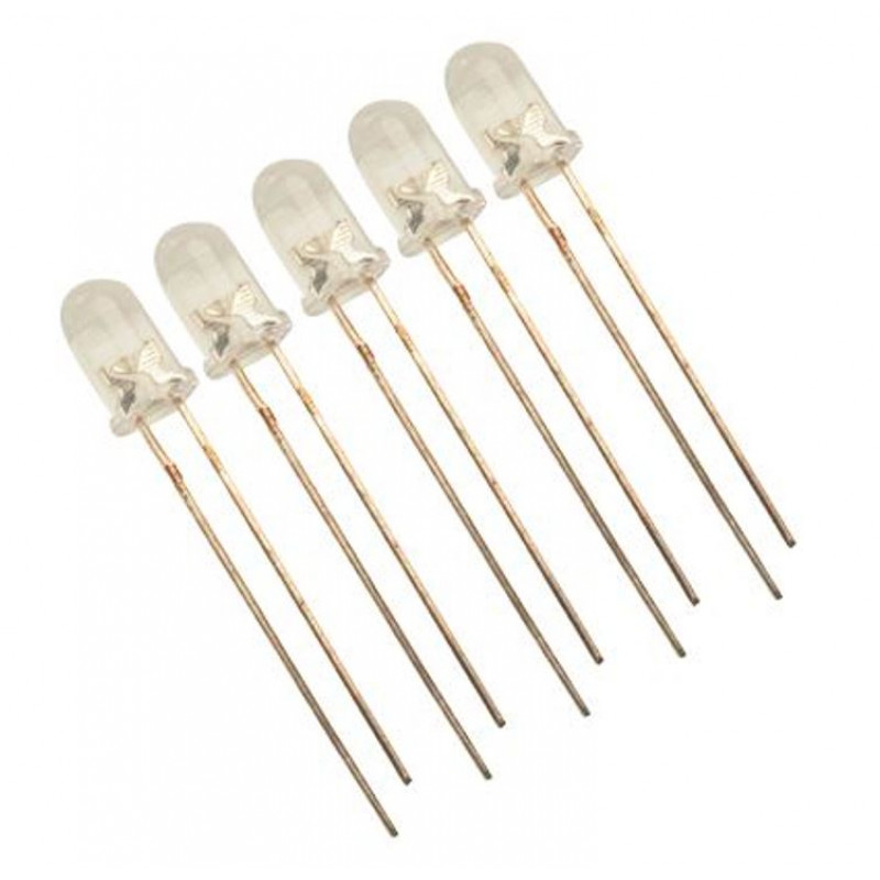 White LED - 5mm - Clear - 5 Pieces Pack buy online at Low Price in India 