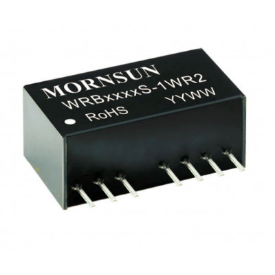 WRB0505S-1WR2 Mornsun 5V to 5V DC-DC Converter 1W Power Supply Module - Ultra Compact SIP Package