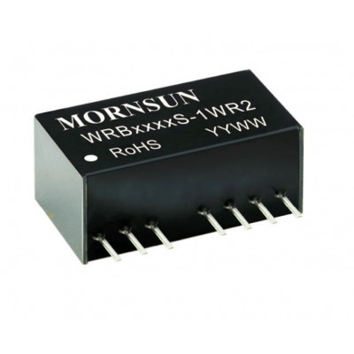 WRB0515S-1WR2 Mornsun 5V to 15V DC-DC Converter 1W Power Supply Module - Ultra Compact SIP Package