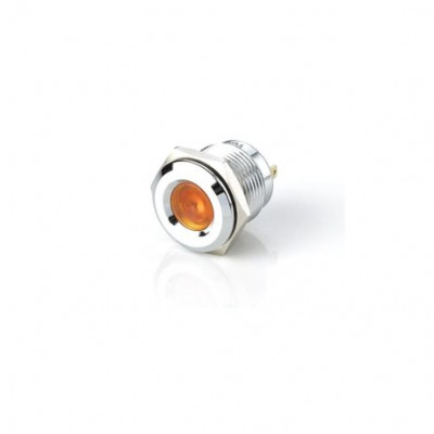 Yellow 10-24V 12mm LED Metal Indicator Light