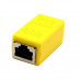 Yellow RJ45 Female To Female CAT6 Network Ethernet LAN Connector Adapter